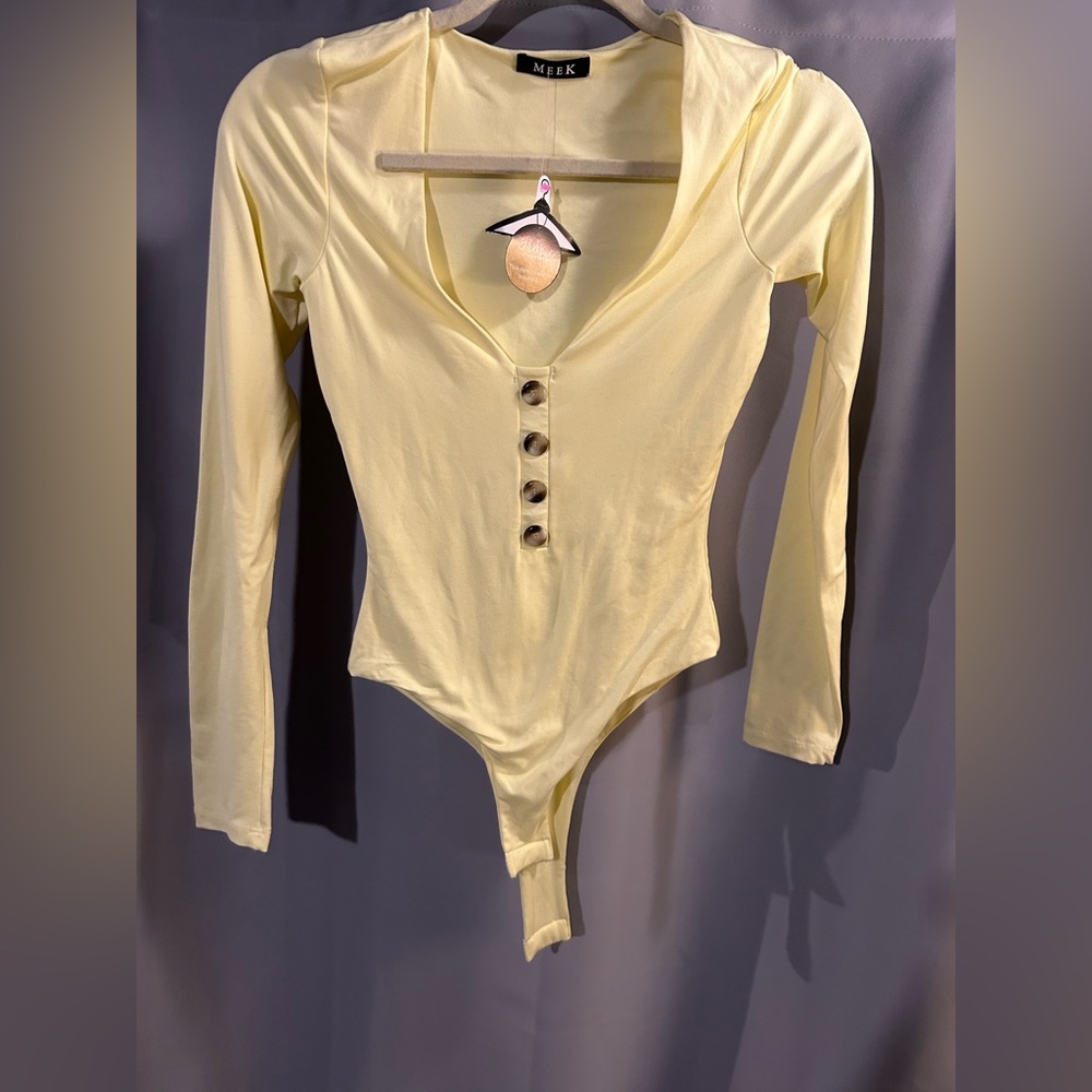 NWT yellow bodysuit